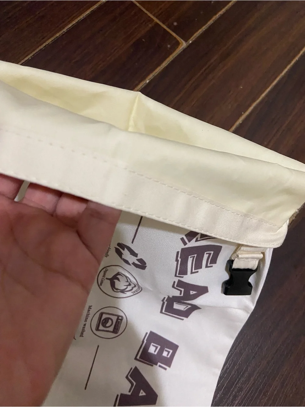Bread Bags for Homemade Bread - 2 Packs XL Reusable Organic Beeswax Linen Cotton